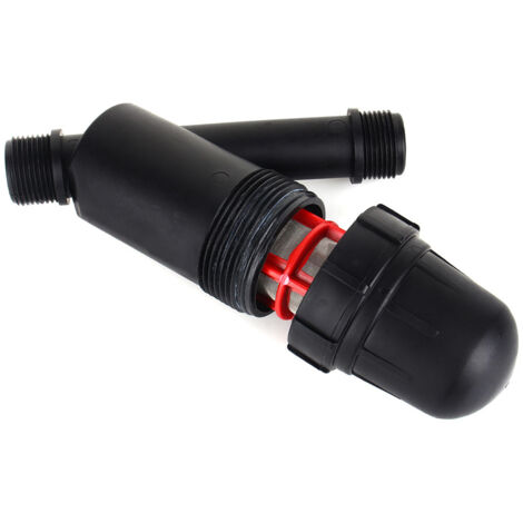Filtro de tamiz de 3/4 de pulgada, de plástico en forma de Y con tela de acero inoxidable de malla 120, negro, filtro para riego por goteo, bomba de tanque de agua, horticultura.