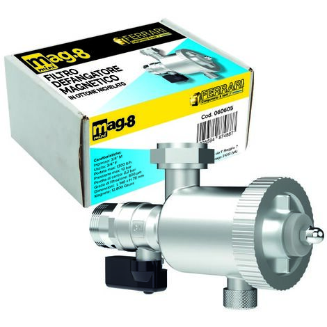 Filtro defangatore magnetico in ottone nichelato