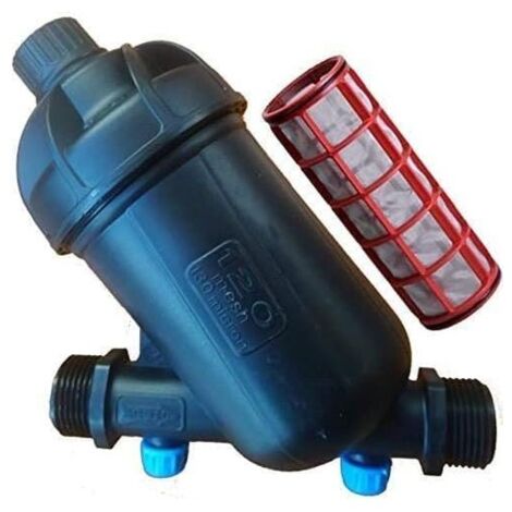 Filtro di Irrigazione a Maglie 1'' per tubo da 32 mm. Tappo di Scarico incluso. Utilizzato nelle installazioni di irrigazione