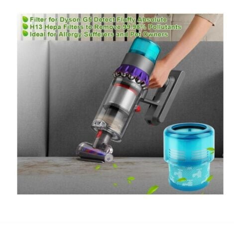 ALOVEZ Filtro di ricambio Gen5 Detect per aspirapolvere Dyson G5 Detect, G5 Detect Fluffy, G5 Detect Absolute, con spazzola per la pulizia.