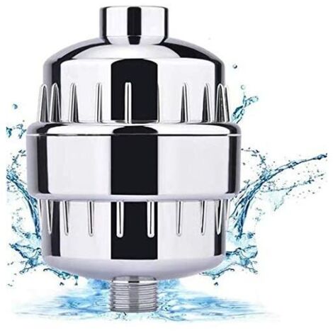 Filtro doccia anticalcare - Filtra cloramina, fluoro e metalli pesanti, filtro doccia con cartucce sostituibili - Addolcisce l'acqua dura, protegge pelle e capelli