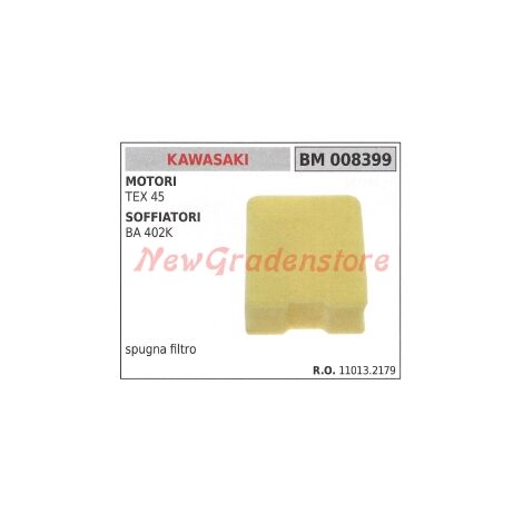 Filtro esponja desbrozadora KAWASAKI TEX 45 soplador BA 402K 008399