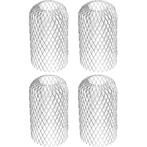 Filtro flessibile per grondaia in alluminio, diametro 8 cm, griglia di protezione dalle foglie in tessuto a rete, copertura per grondaia per proteggere la grondaia dalle foglie del tetto.