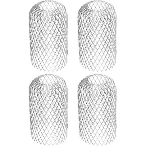 Filtro flexible para canalones de aluminio, diámetro de 8 cm, rejilla de protección de hojas de tejido de malla, cubierta para canalones para proteger el canalón de las hojas del tejado.