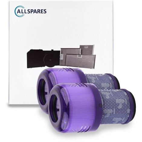 Filtro HEPA AllSpares (2 uds.) 971517-01 para aspiradoras compatibles con Dyson Outsize / V11 Outsize