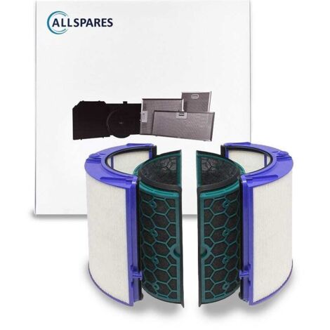 Filtro HEPA AllSpares Combi 360° per purificatori d'aria adatto a Dyson HP04 / TP04 / DP04 (215x210 mm)
