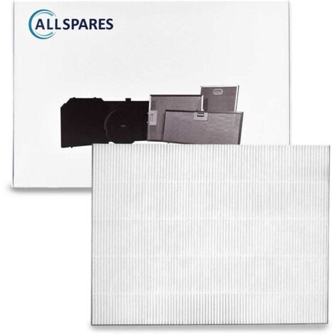 Filtro HEPA AllSpares NanoProtect per purificatori d'aria, compatibile con Philips FY2422/30 (370x284x50mm)
