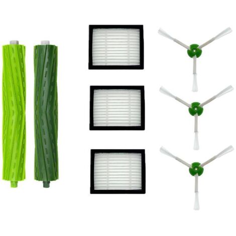 Filtro Hepa + Cepillo Lateral + Rodillo de Cepillo para Robot Irobot Roomba Serie J7