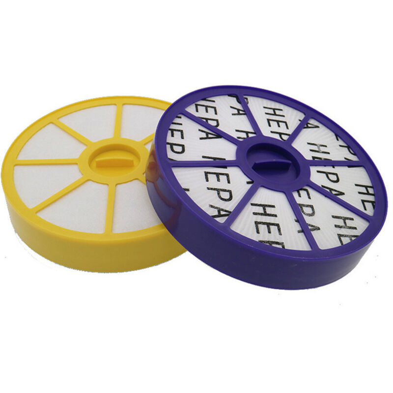 Filtro HEPA de repuesto antes y después del motor con juntas de goma, compatible con piezas de aspiradora Dyson DC07 DYR-1810 904979-02 901420-02