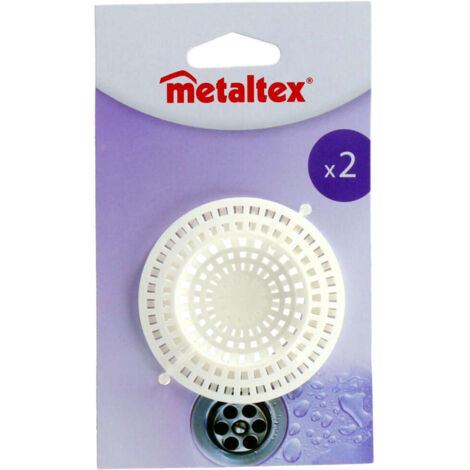 Filtro in acciaio Metaltex 2 pezzi bianco/plastica