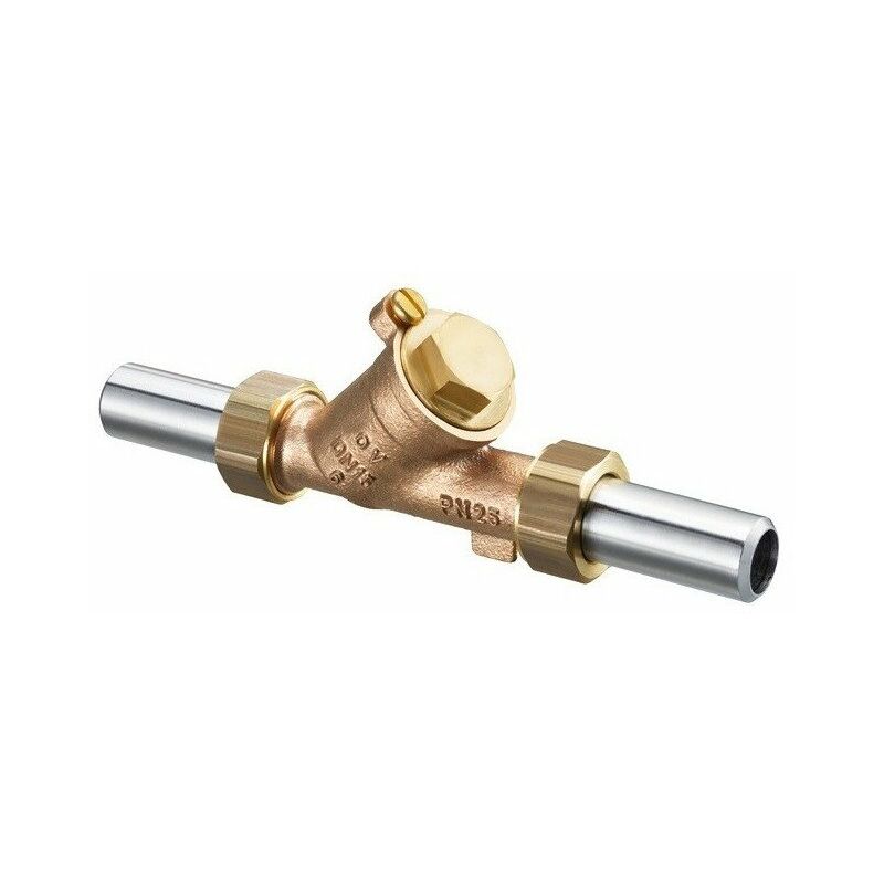 FILTRO IN BRONZO PN 25 con MANICOTTI a SALDARE