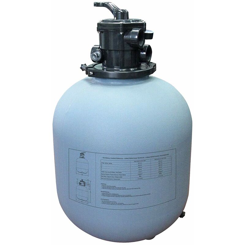 Gre - Filtro Independiente Soplado Top Diametro 500 Mm Piscinas