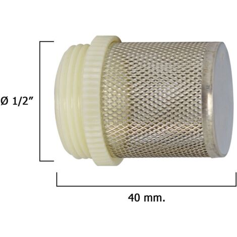 Filtro Inox Per Valvola Di Ritegno 1/2"