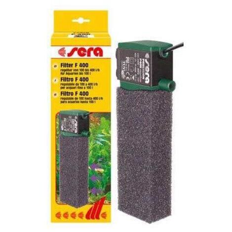 Filtro Interno Trasparente Sera Regolabile per Acquario 400L/h