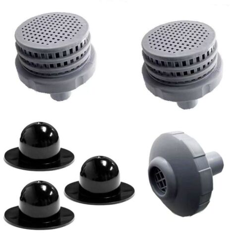 Filtro Intex para piscinas pequeñas (paquete de 2), accesorios para piscina, soporte para manguera, filtro para pared de piscina y tapa de válvula.