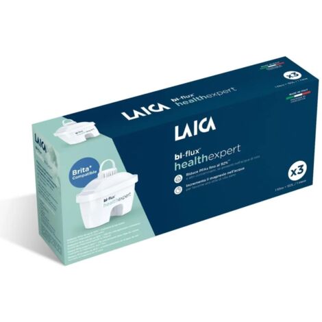 Filtro Laica Bi-flux Healtexpert caraffa Bianco 3pz [P3M]