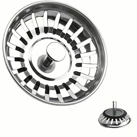 Filtro Lavandino Silex Acciaio inossidabile Ø 8 cm Argentato