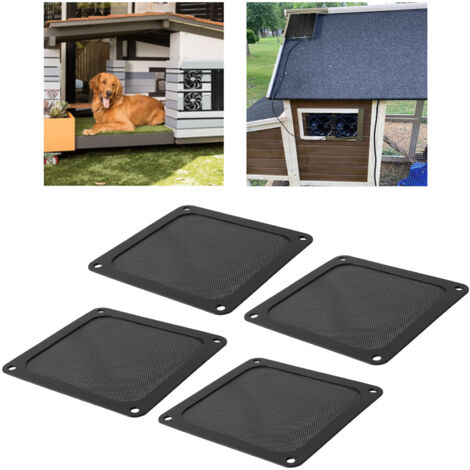 Filtro magnético antipolvo para ventiladores de PC de PVC de 120 mm – paquete de 4 unidades para rejillas de ventilación de PC y gallineros.
