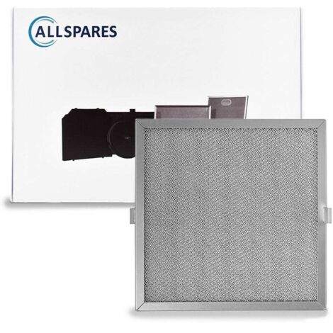 Filtro metallico AllSpares per cappe aspiranti, compatibile con Novy 563-8010A (247x247 mm)