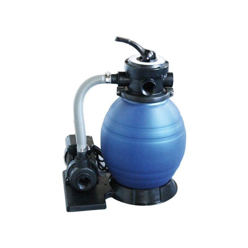 Quimicamp - Filtro De Arena Sin Prefiltro Qp Monobloc 300 De 6.000 L/H Bomba Depuradora 0,25 Hp Para Piscinas Elevadas De 20.000 L