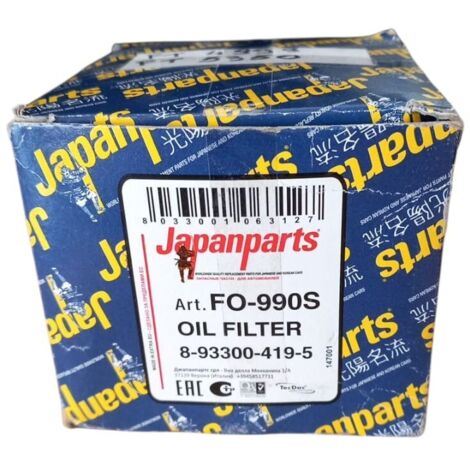Filtro olio japanparts fo-990s  ft5165  ph5354  wl7254  w8136  op643/3