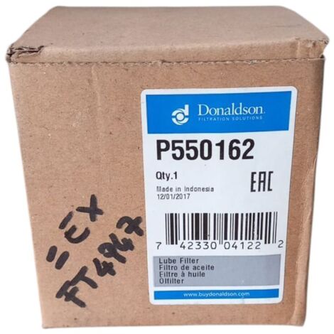 Filtro olio motore marca donaldson codice filtro p550162