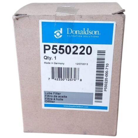 Filtro olio motore marca donaldson codice filtro p550220