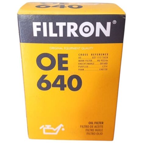 Filtro olio motore marca filtron codice filtro oe 640