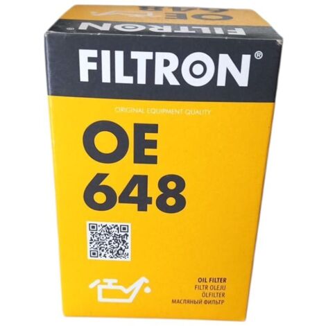 Filtro olio motore marca filtron codice filtro oe 648