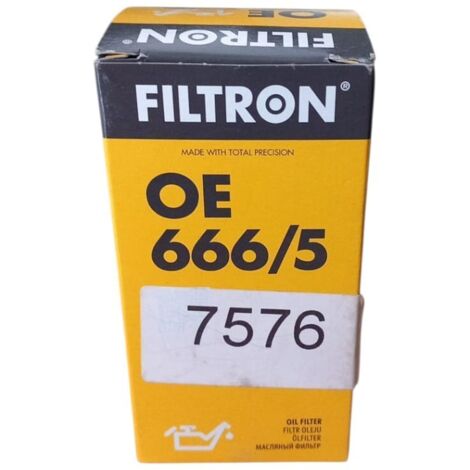 Filtro olio motore marca filtron codice filtro oe 666/5