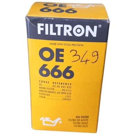 Filtro olio motore marca filtron codice filtro oe 666
