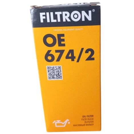 Filtro olio motore marca filtron codice filtro oe 674/2