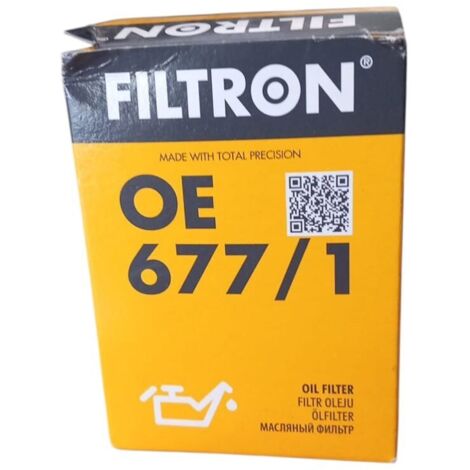 Filtro olio motore marca filtron codice filtro oe 677/1