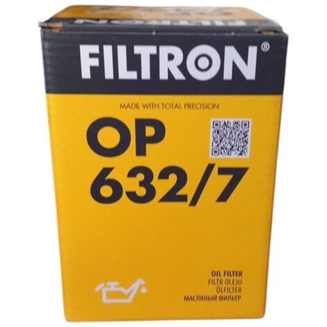Filtro olio motore marca filtron codice filtro op 632/7