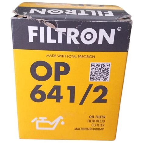 Filtro olio motore marca filtron codice filtro op 641/2