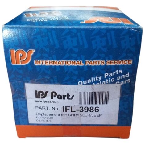 Filtro olio motore marca ips-parts codice filtro ifl-3986