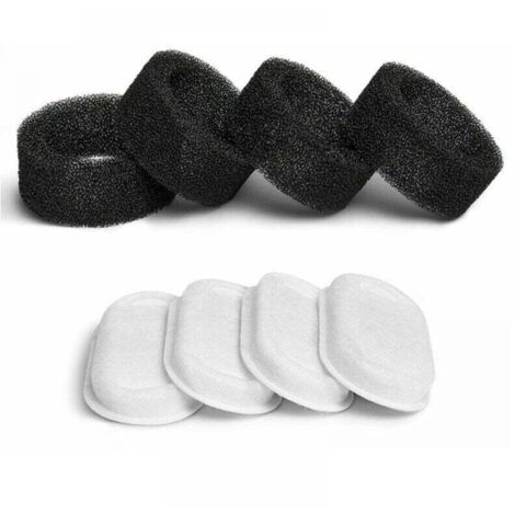 Filtro para bebedero de gatos, 8 filtros + 8 esponjas, filtro para bebedero de gatos con resina y carbón activado