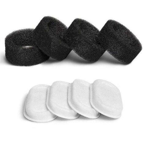 Filtro para fuente de agua para gatos, 8 filtros + 8 esponjas, con resina y carbón activado.