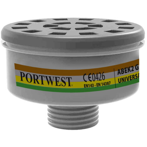 Filtro para gases ABEK2, con rosca universal P926 (precio pack 4 uds)