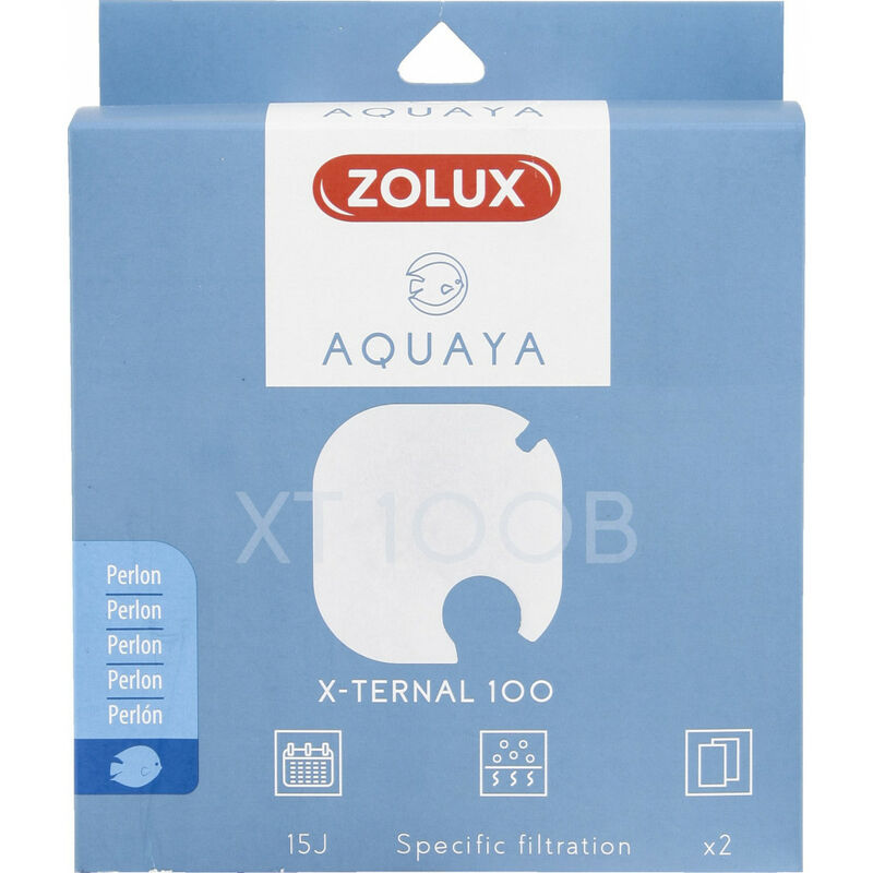 

Filtro para la bomba x-ternal 100, filtro XT 100 B perlón x 2. para el acuario.