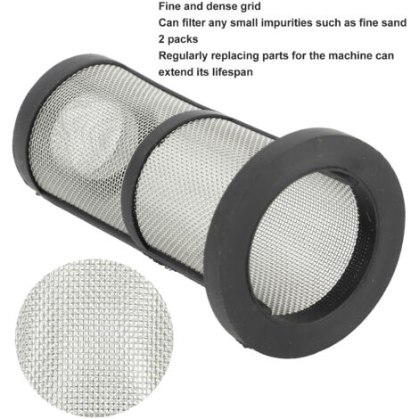 Filtro para limpiafondos Zodiac Polaris 280, 380, 360 y 180 - Paquete de 2 filtros en línea de metal y goma