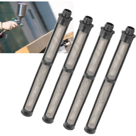 Filtro para pistola pulverizadora de pintura sin aire – malla 60, negro – 10 unidades, pieza de repuesto de alta eficiencia para trabajos de pintura.