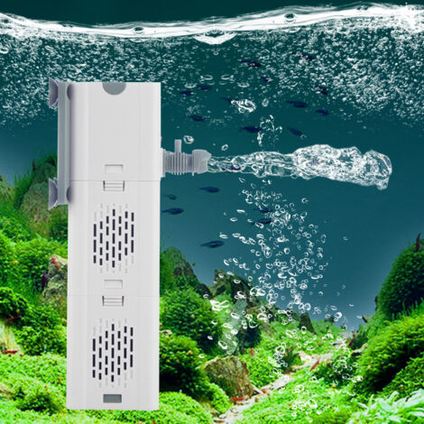 Filtro per acquario da 25 W, 1500 l/h, pompa sommergibile con filtrazione e ossigenazione multifunzionale per acquari idroponici di tartarughe Betta e altri pesci.