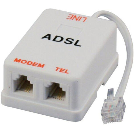 filtro per ADSL RJ11 plus sdoppiatore telefonico con cavo 10 mtl modem