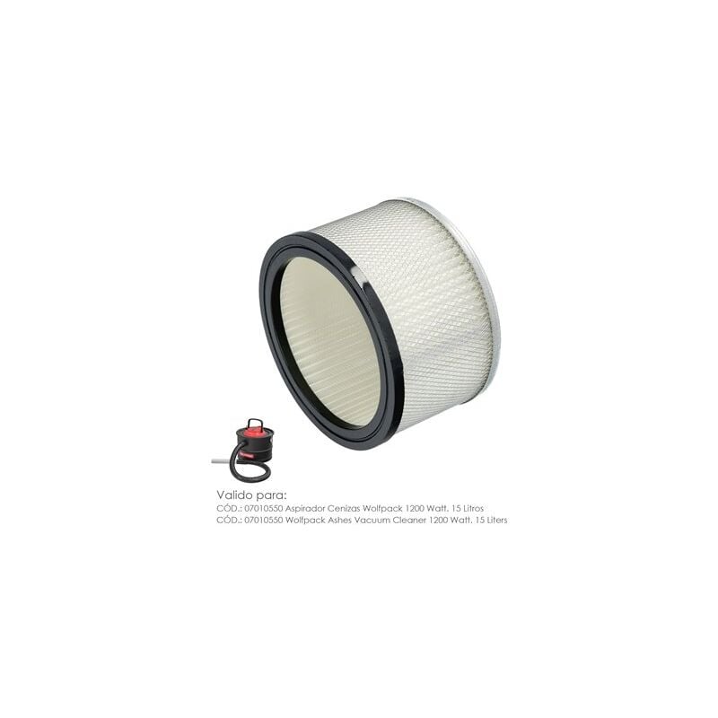 Image of Wolfpack - Filtro Per Aspiracenere 1200 Watt Aspiracenere. 15 Litri (Codice 07010550)