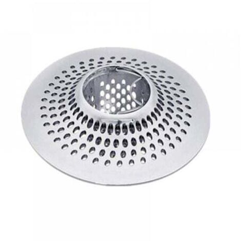 Filtro per capelli in acciaio inox per vasca e doccia, 12 cm