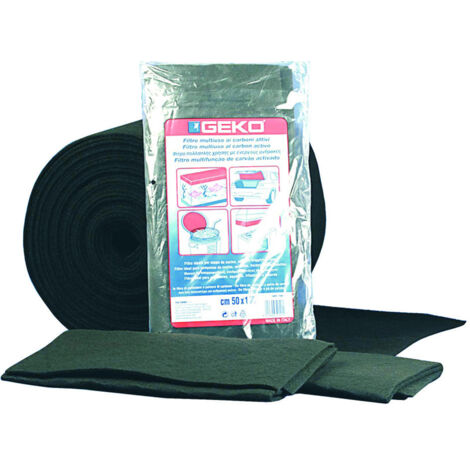 Filtro per cappe aspiranti ai carboni attivi in fibra di Poliestere 50x100 cm