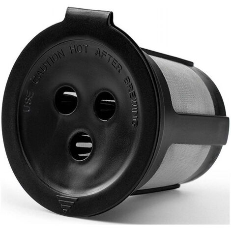 Filtro per capsule di caffè riutilizzabile, cestello filtro in plastica lavabile a tre fori, con tappo per il riempimento delle capsule, compatibile con macchine da caffè due in uno.