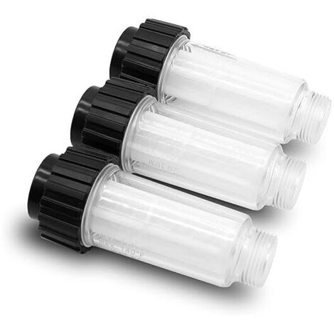 Filtro per l'acqua con filtro (5.731-050.0) - Confezione da 3 per tutti i filtri per l'acqua Kärcher con filtro per l'acqua da 3/4 di pollice, compatibile con il filtro per l'acqua 4.730-059.0
