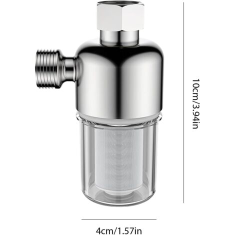 Filtro per lavatrice  Prefiltro in acciaio inox  Filtro multifunzionale per acqua calda, filtro a tenuta stagna per scaldabagno, accessori riutilizzabili in acciaio inox per la cucina